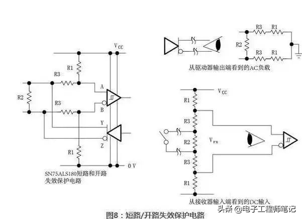 rs-485接口详细接线图,RS485通信接口电路布局布线