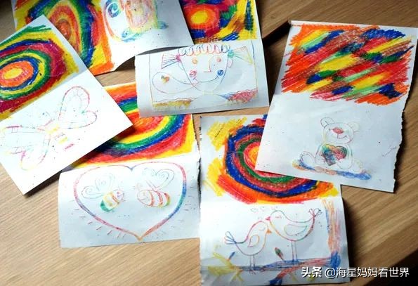 蜡笔油画棒画法,超简单的油画蜡笔素材教程