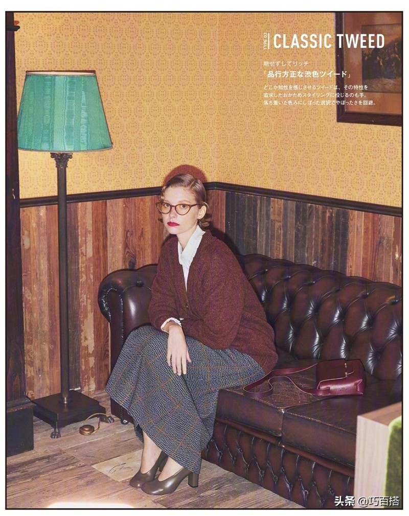 日系穿搭教科书杂志,日本时尚杂志穿搭轻熟少女风