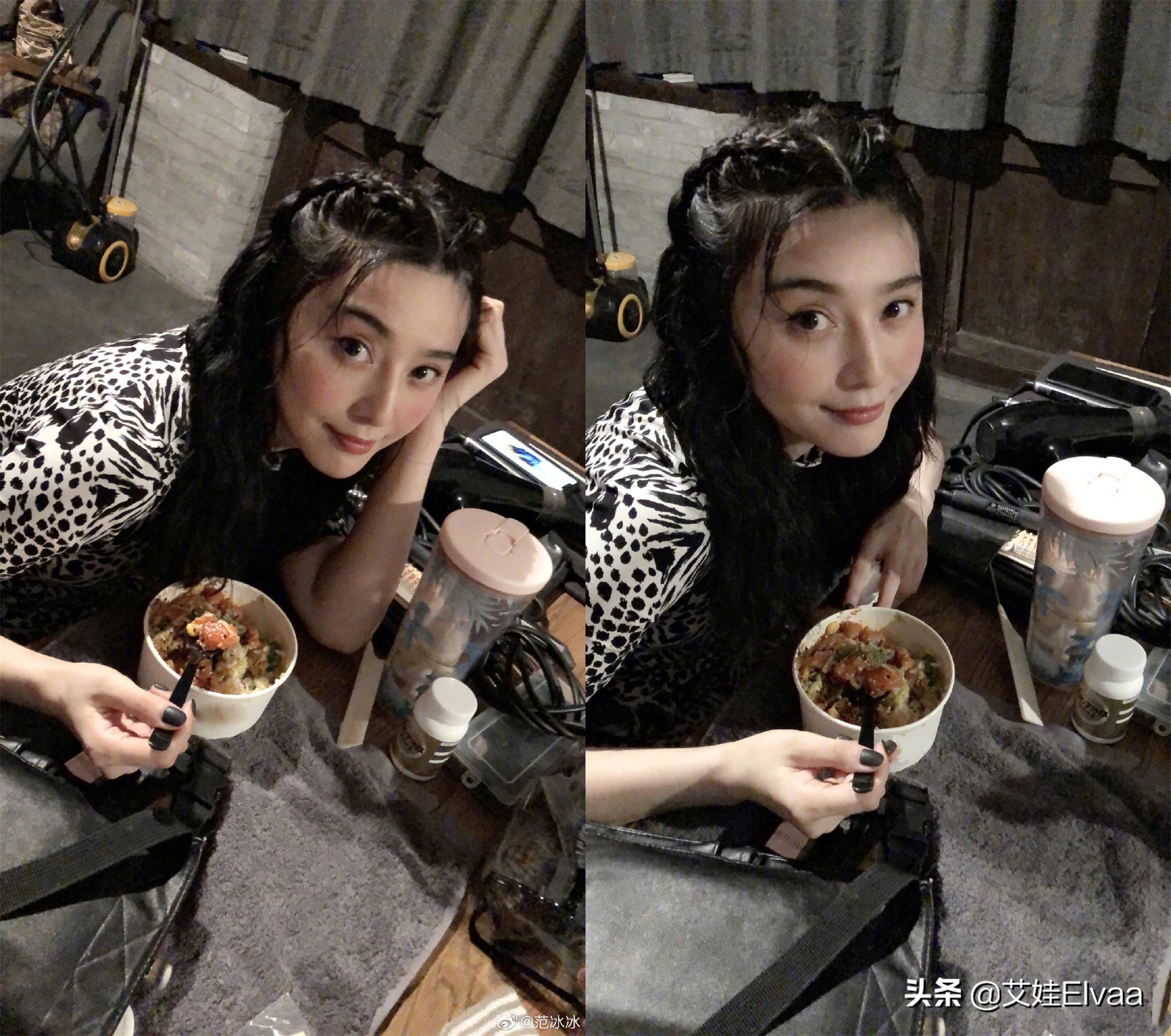 范冰冰深夜晒自拍照片,范冰冰现身贵妇范儿十足