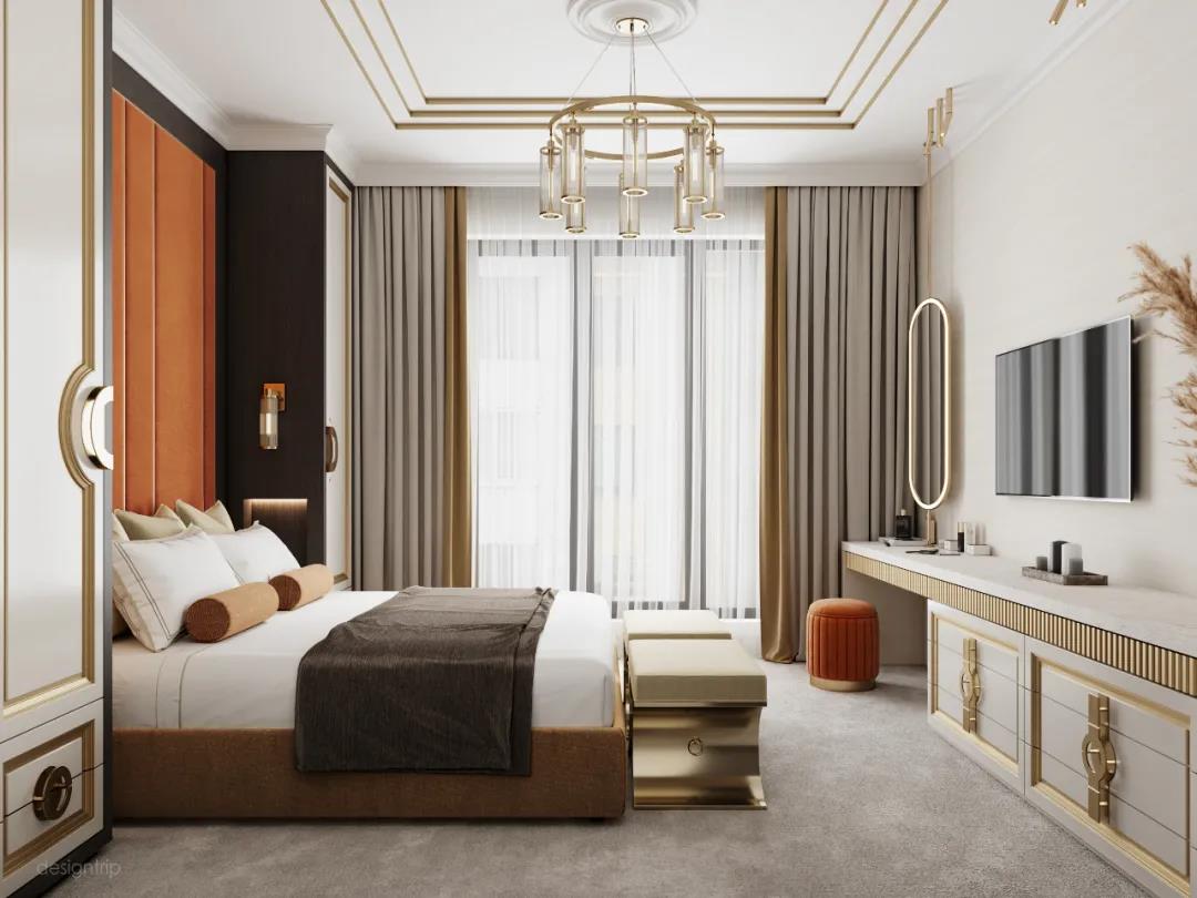 110平三居室简约风格装修,126平简约轻奢风格装修