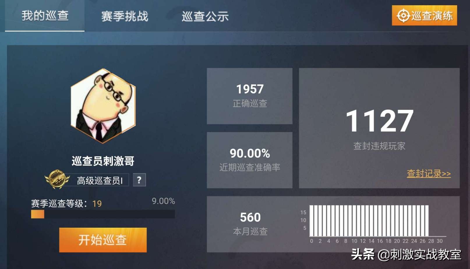 吃鸡达到几次王牌才能成为巡查员,吃鸡职业选手每天训练内容