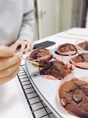 星巴克巧克力马芬蛋糕做法,星巴克巧克力玛芬蛋糕