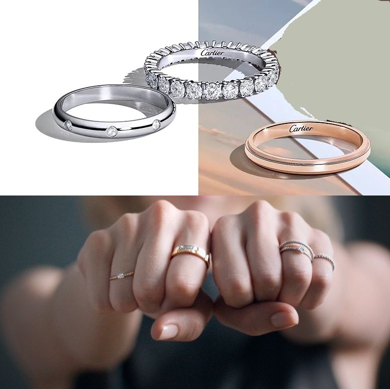 Cartier对戒,卡地亚结婚对戒款式图片