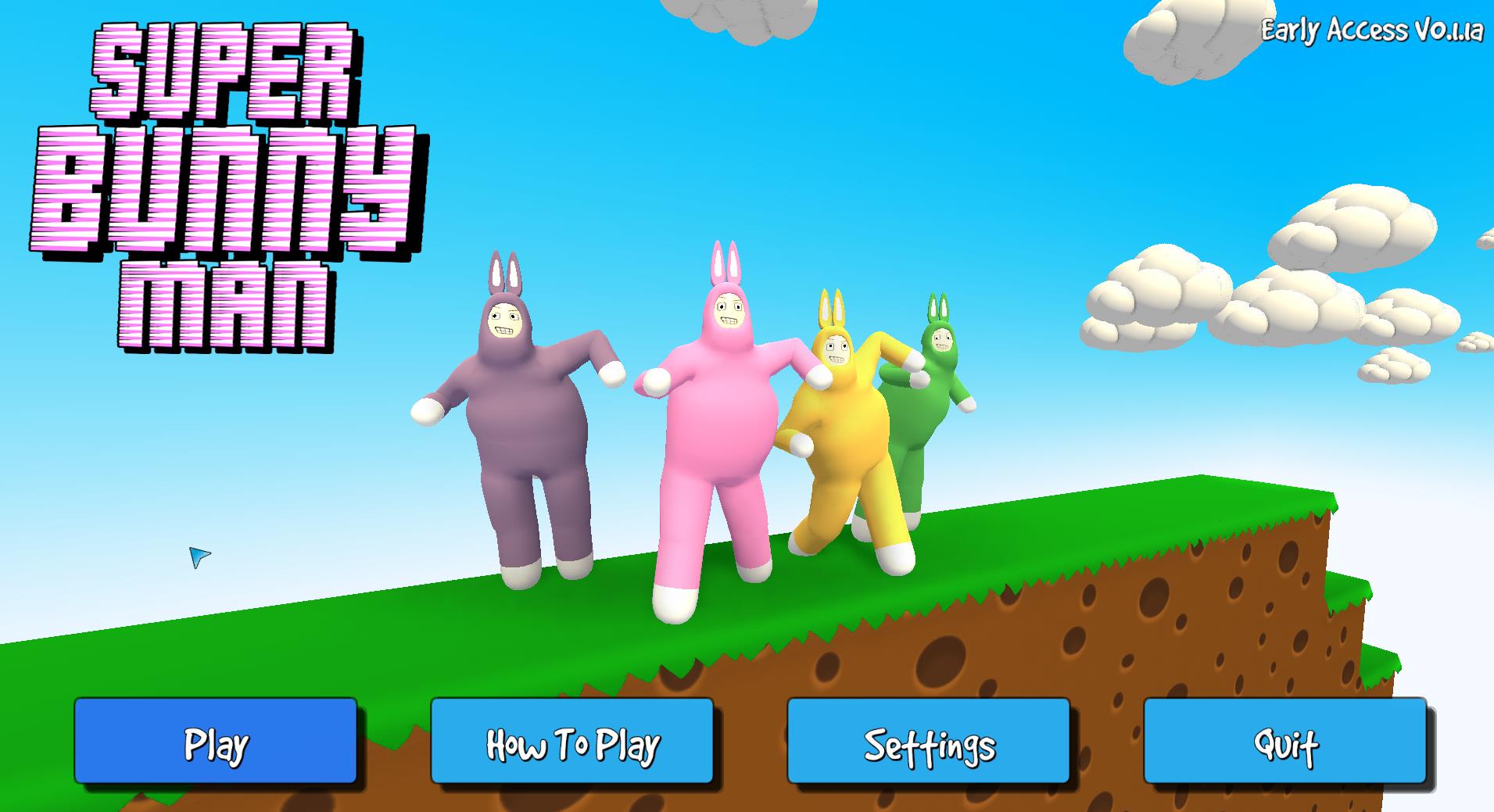 超级兔子人双人搞笑闯关游戏玩法,超级兔子人超魔性搞笑沙雕游戏