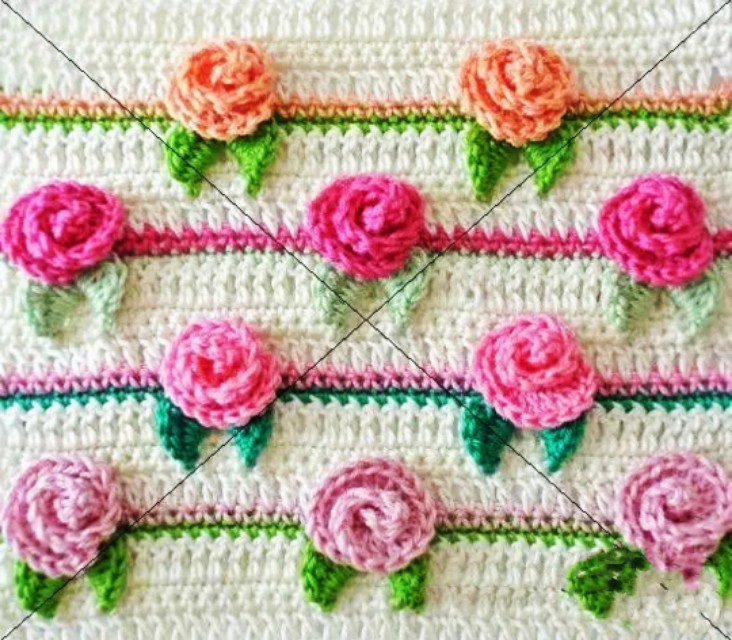 一片式玫瑰花钩织教程,一片一片玫瑰花钩织教程完整