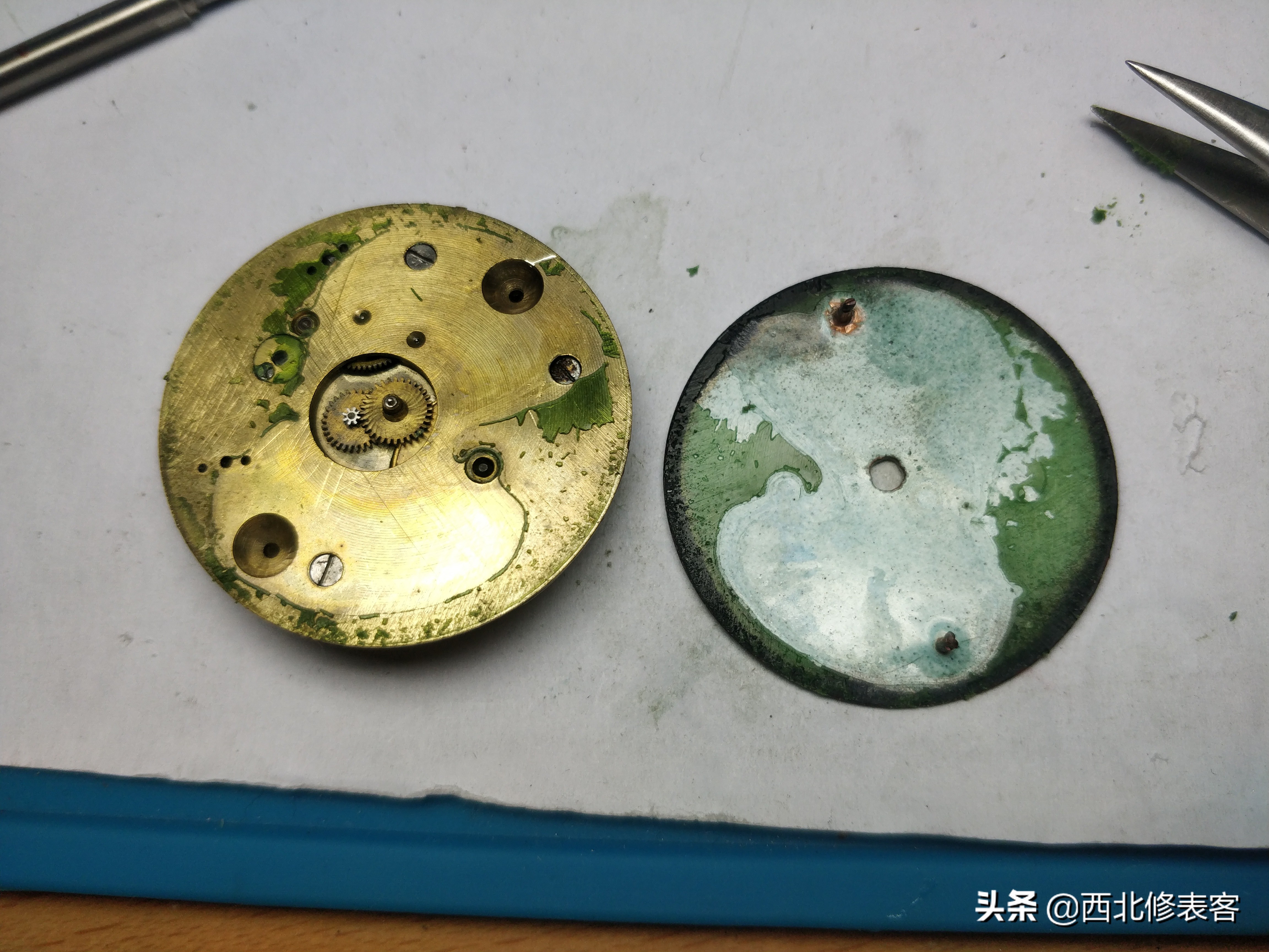 老怀表修理视频,修表师傅修坏表