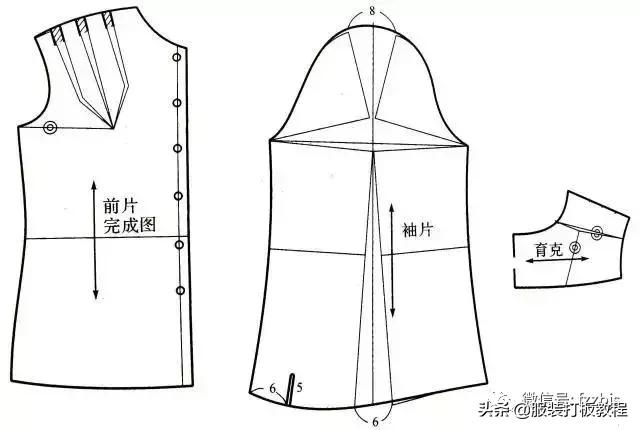 服装制版常用尺寸整理,服装衬衫打版制版图