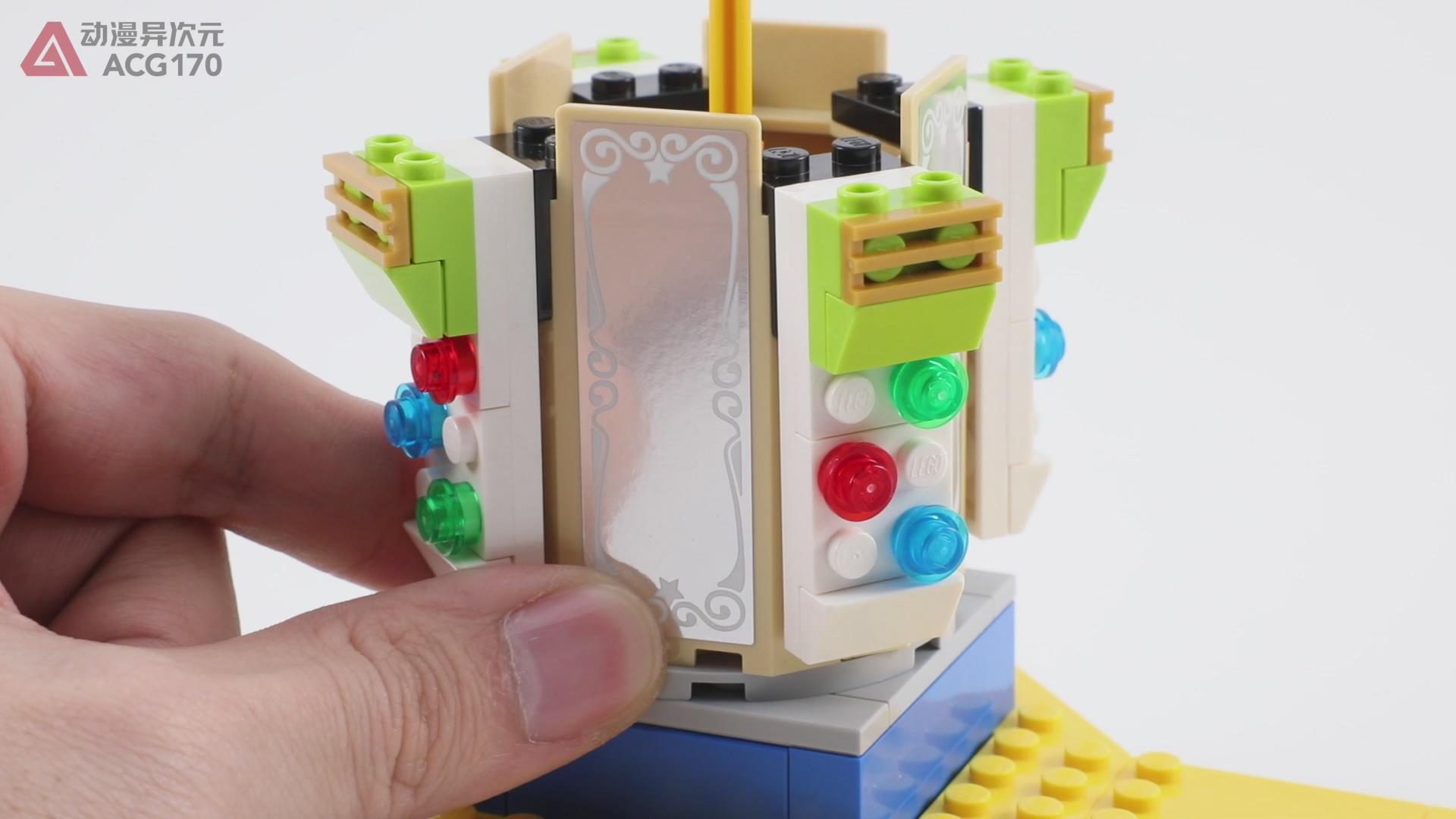 乐高积木创意百变系列,乐高积木9656旋转木马教程