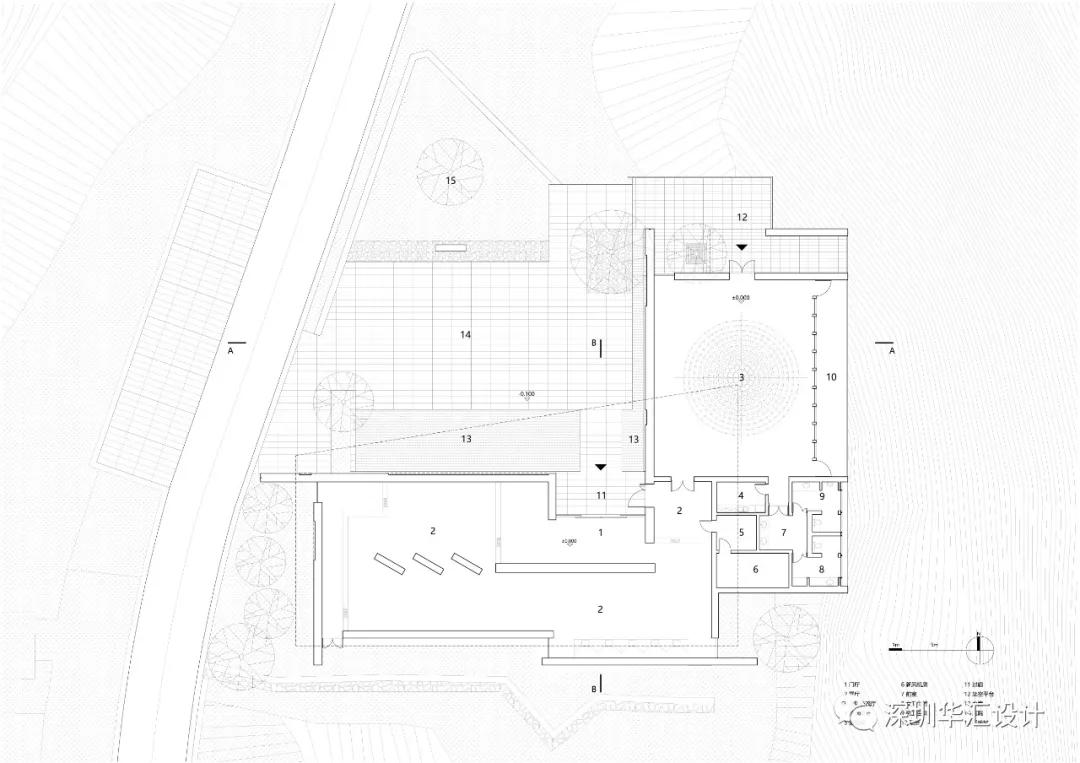 深圳莲花山公园展示中心——糅合自然与陈列的墙/深圳华汇设计