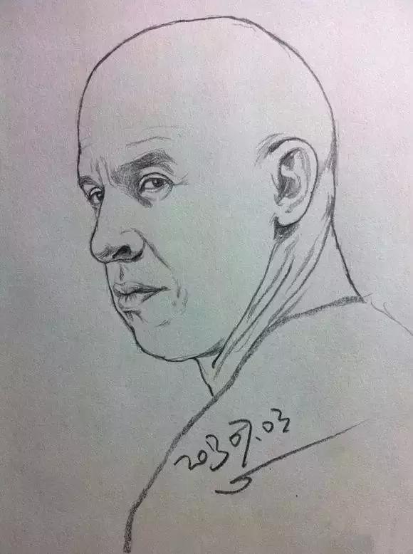 速写看一眼画一笔,用速写的方法画肖像画