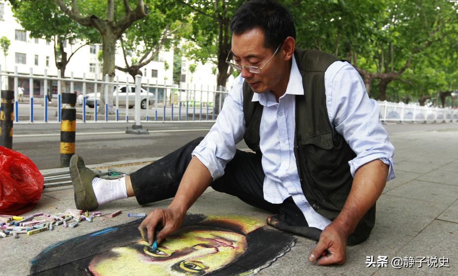 独腿画蒙娜丽莎,独腿艺人画出蒙娜丽莎