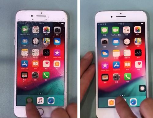 苹果8p外屏幕碎了换屏幕要多少钱,8p外屏碎了换屏要压屏吗