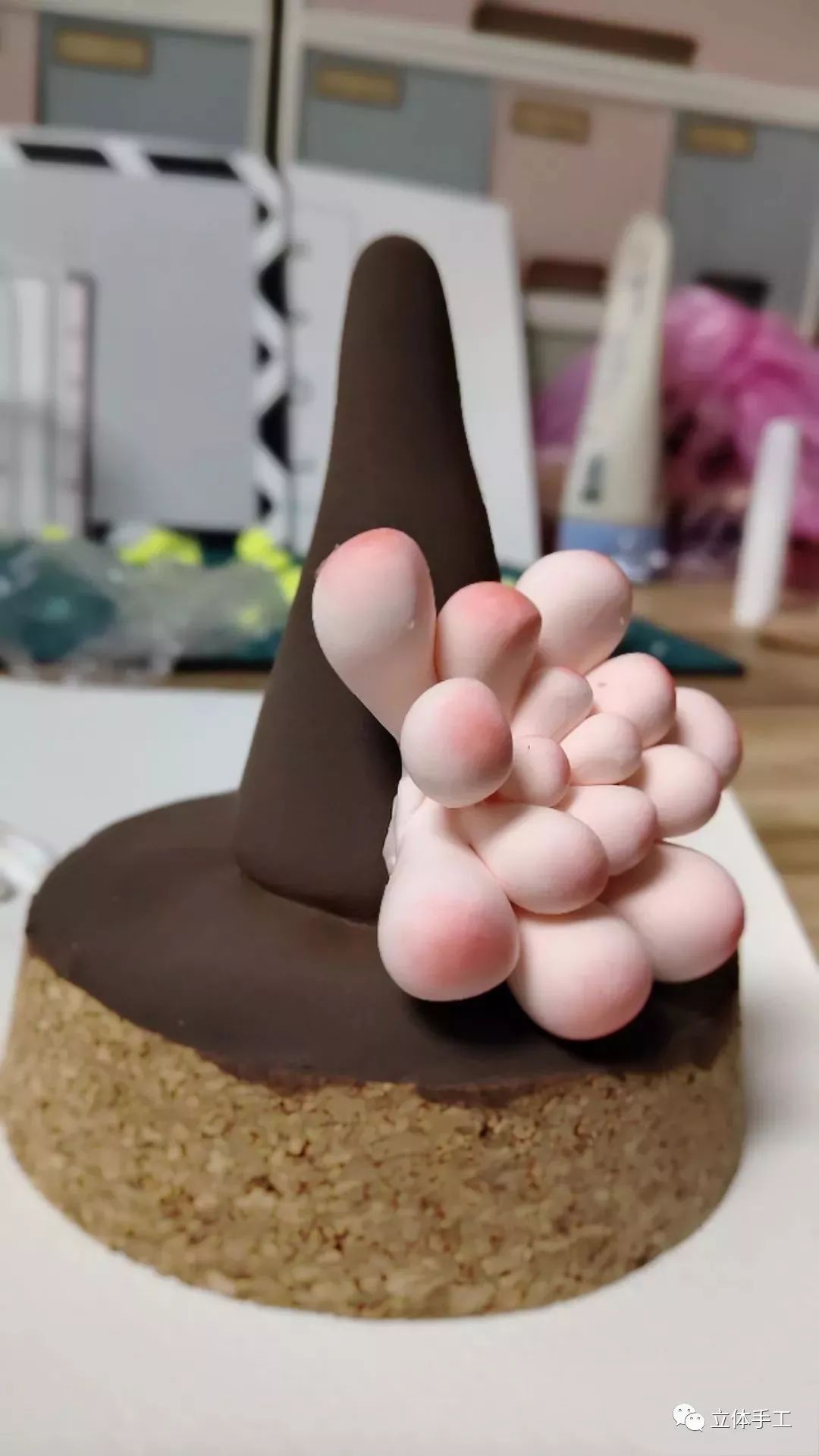 幼儿园春天粘土手工创意墙壁图片,垃圾分类超轻粘土创意手工