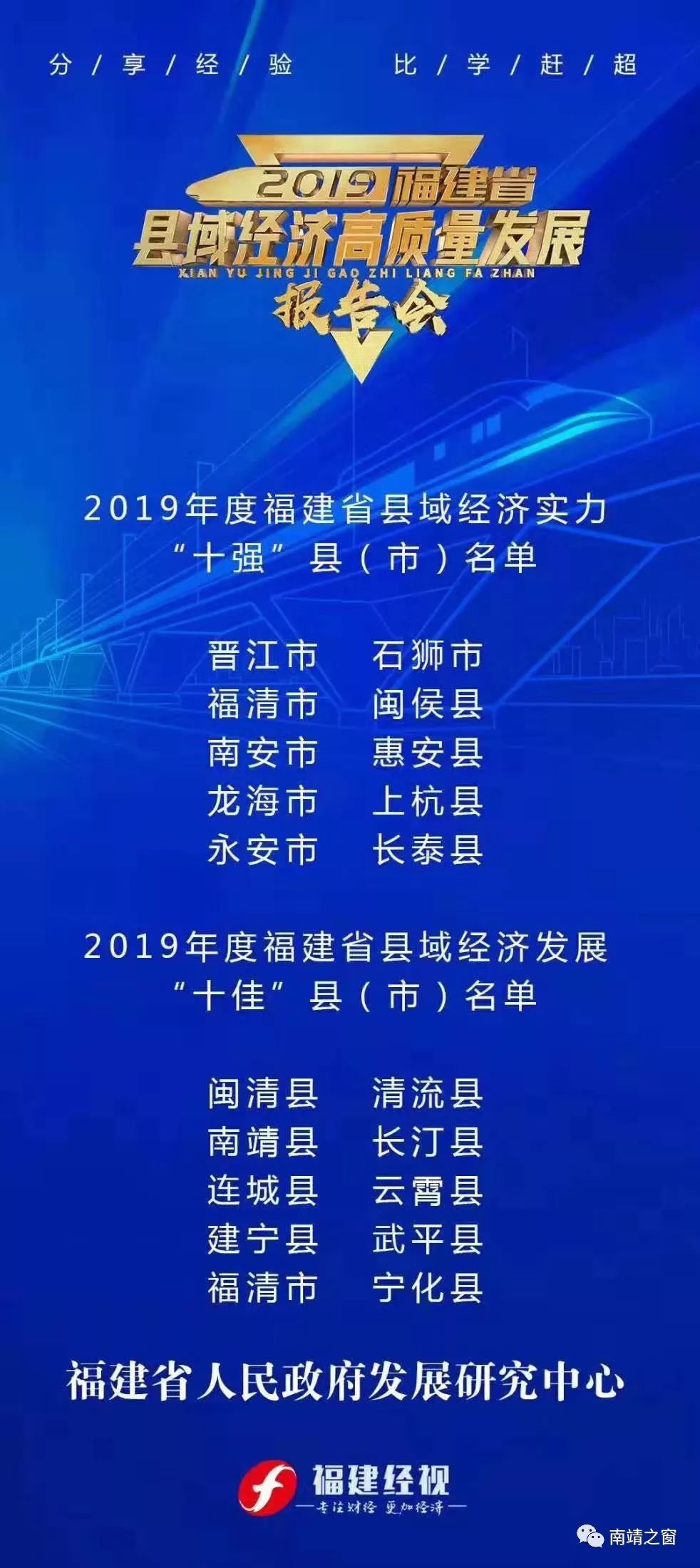 「厉害了」蝉联全省经济发展“十佳”县！南靖，就是这么牛