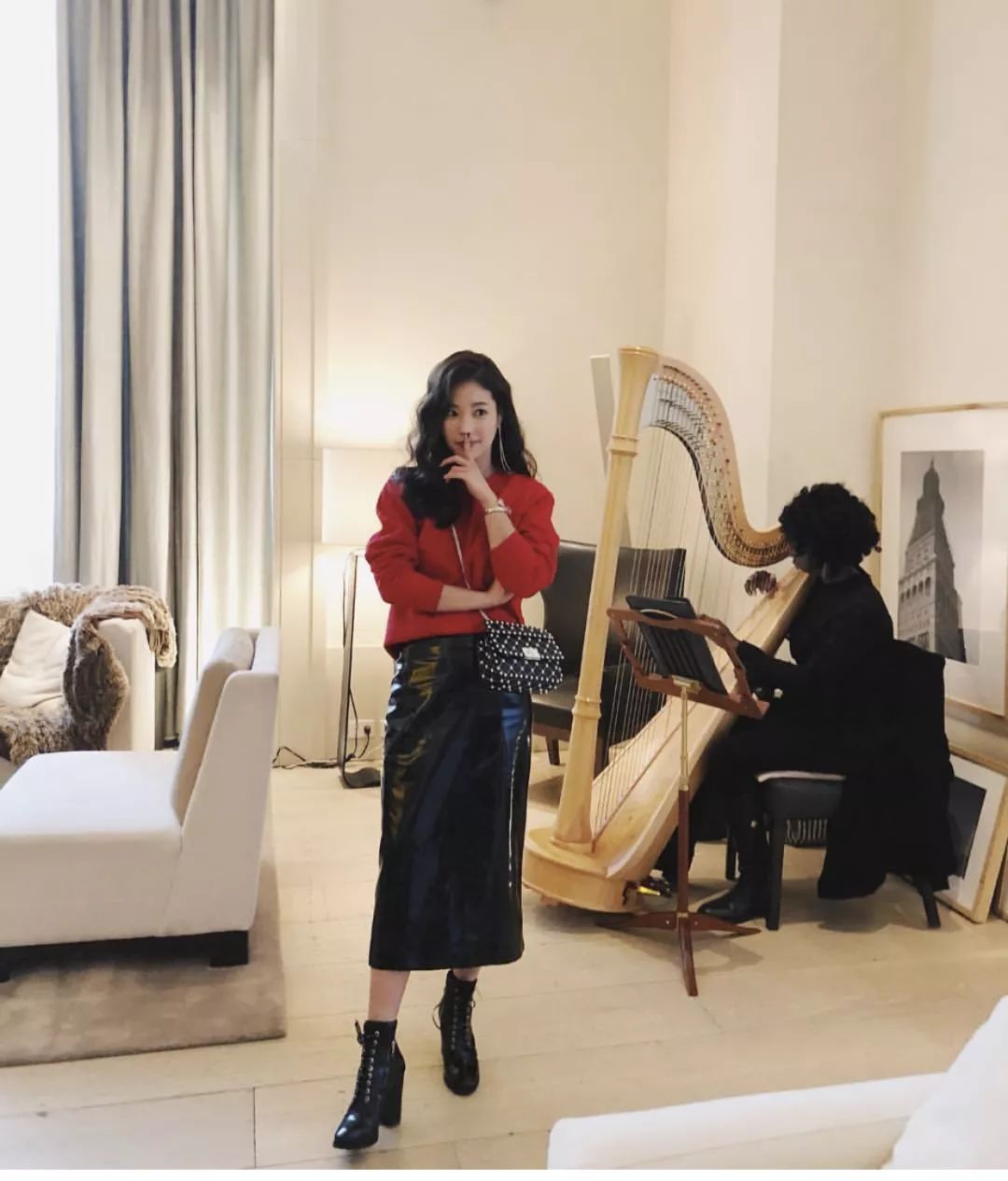 欧美时尚博主穿搭示范冬,韩系慵懒风冬季穿搭博主