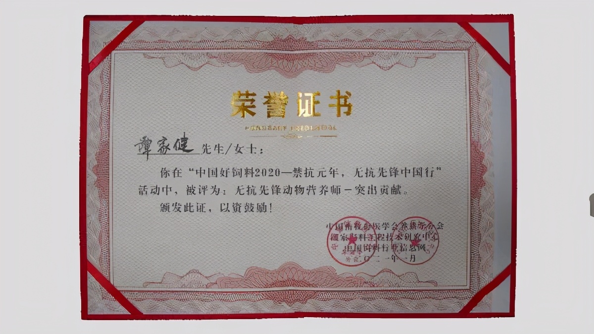 扬翔饲料排行榜,扬翔荣誉