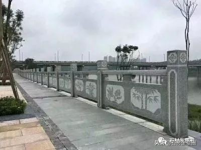 g682花岗岩河道栏杆,湖南河道花岗岩石栏杆