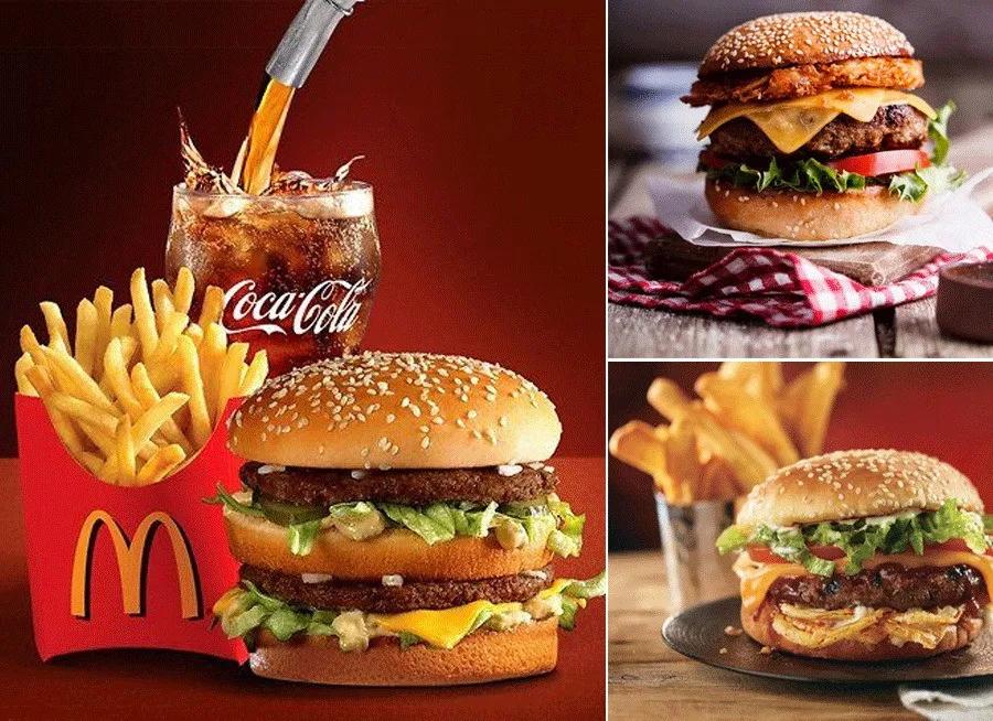 儿童画美食涂颜色教程,画汉堡怎么画简单又好看