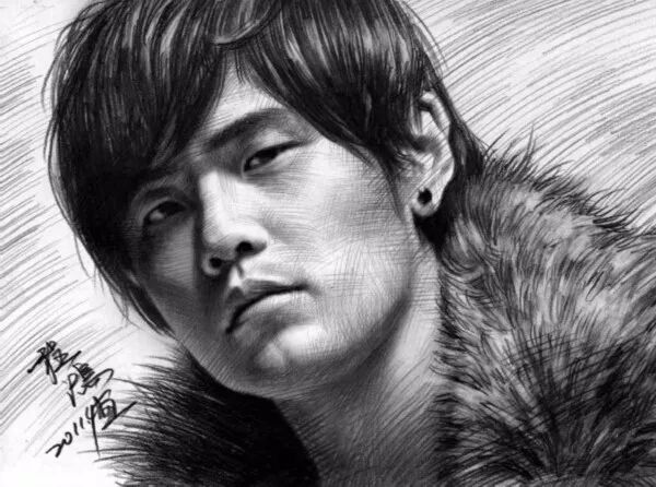 如何画出夸张的人物肖像画,当灵魂画手模仿大师作画