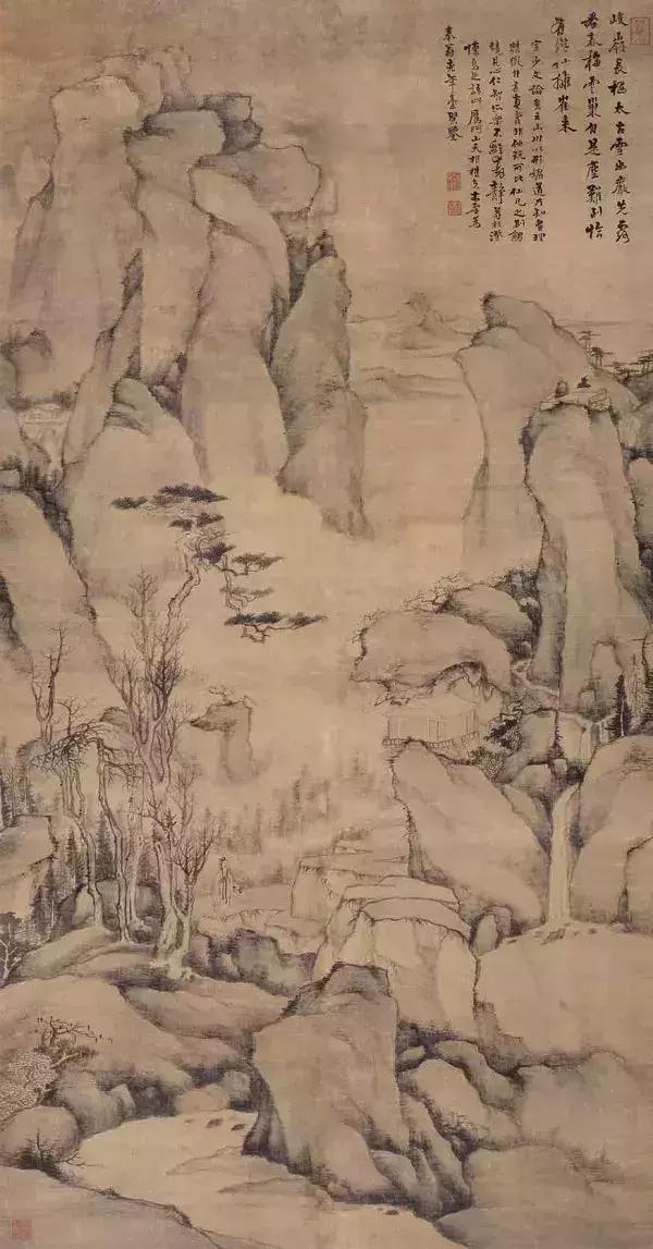 枯笔之境的书法作品,枯笔之境