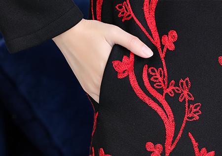 现代改良版花棉袄,改良版花棉袄女冬加厚加绒