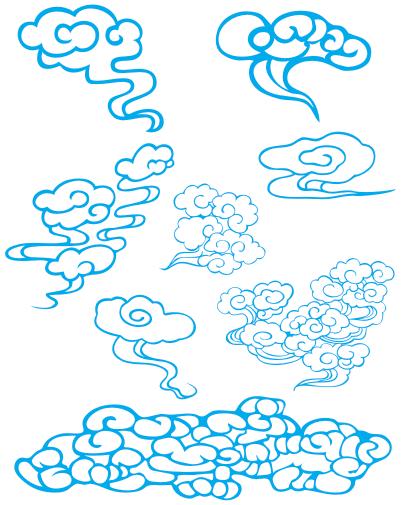 祥云瓦当古风礼包,祥云纹瓦当