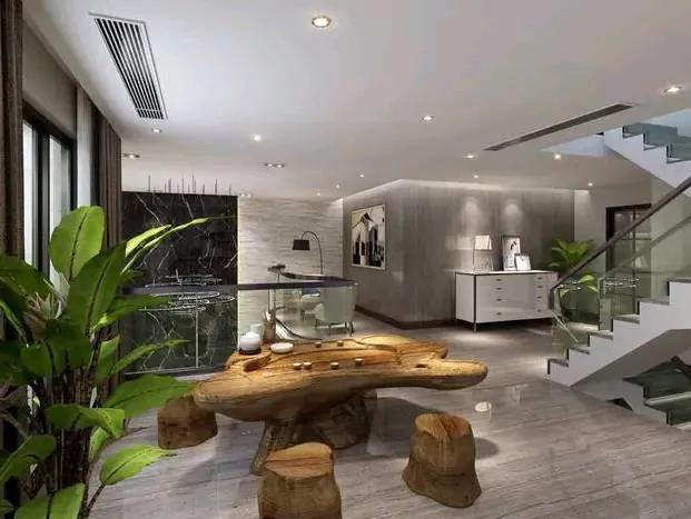 东莞市简约风装修案例,东莞200平米复式装修效果图