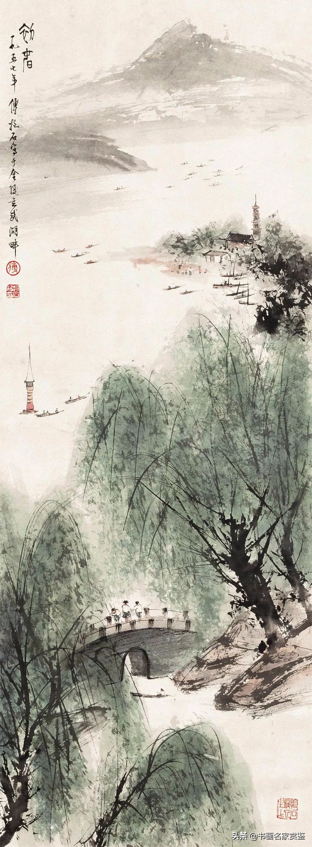 现代画家傅抱石关山月作品,近现代画家傅抱石作品有什么