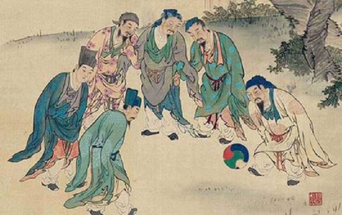 斗鸡金宫里蹴鞠瑶台边,斗鸡金宫里