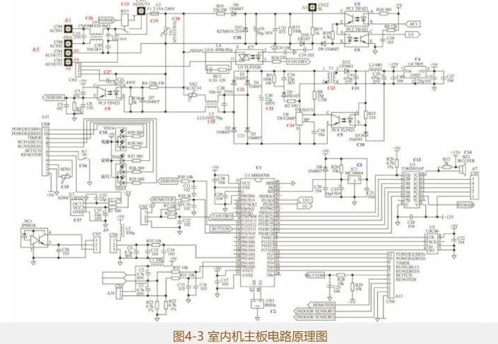 典型变频空调器室内机电控系统,变频空调器通讯电路原理与维修