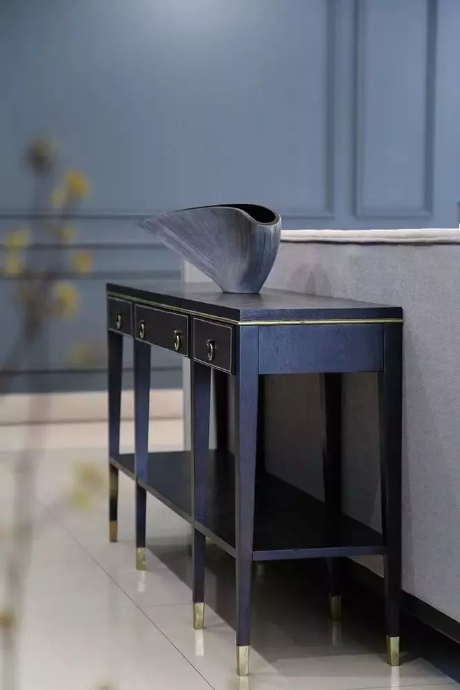 260㎡美式3居-全屋轻奢蓝精致又气派-满堂喜装饰集团