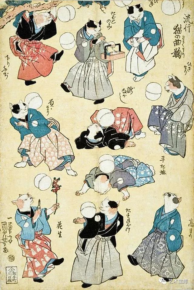 歌川国芳浮世绘中的源氏物语,西方美术史的画家