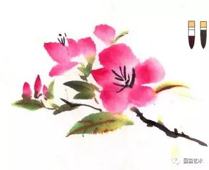教你画好5个瓣!从笔尖到笔根画好桃花,这样画真的太简单了!