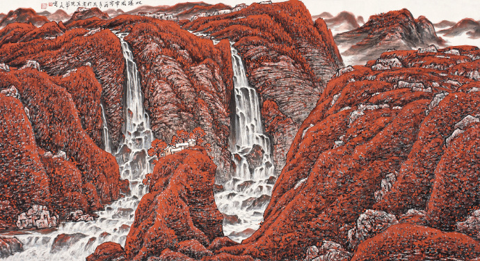 青年艺术家张荣国山水画作品欣赏,张三友的画价格