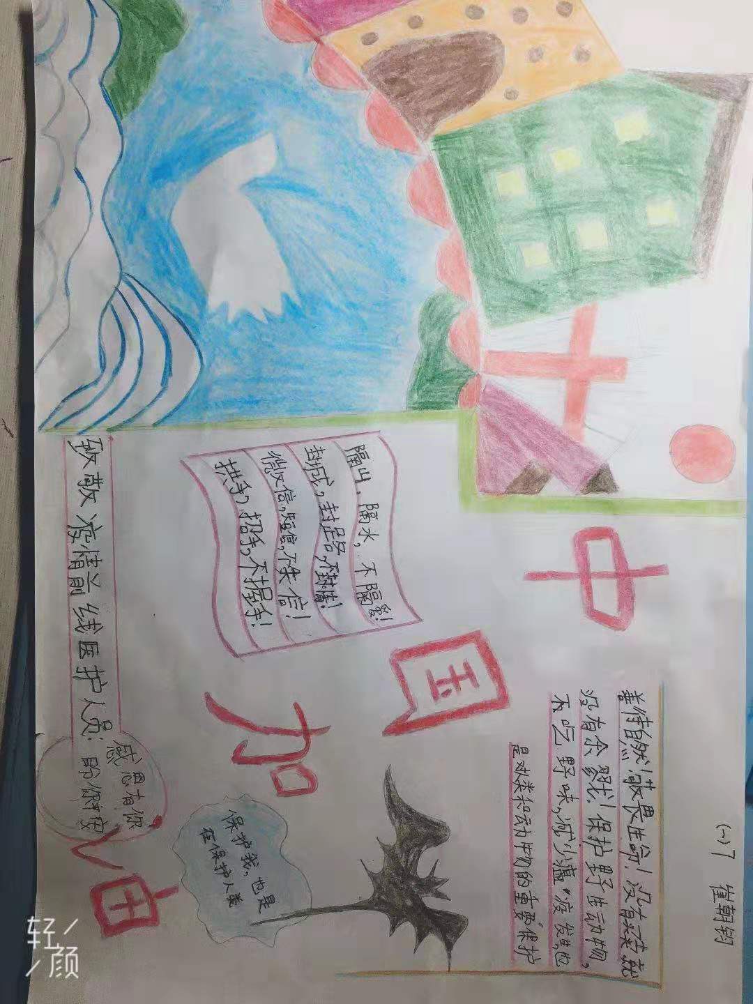 防疫不松懈我们在行动绘画图片,防疫行动宣传绘画
