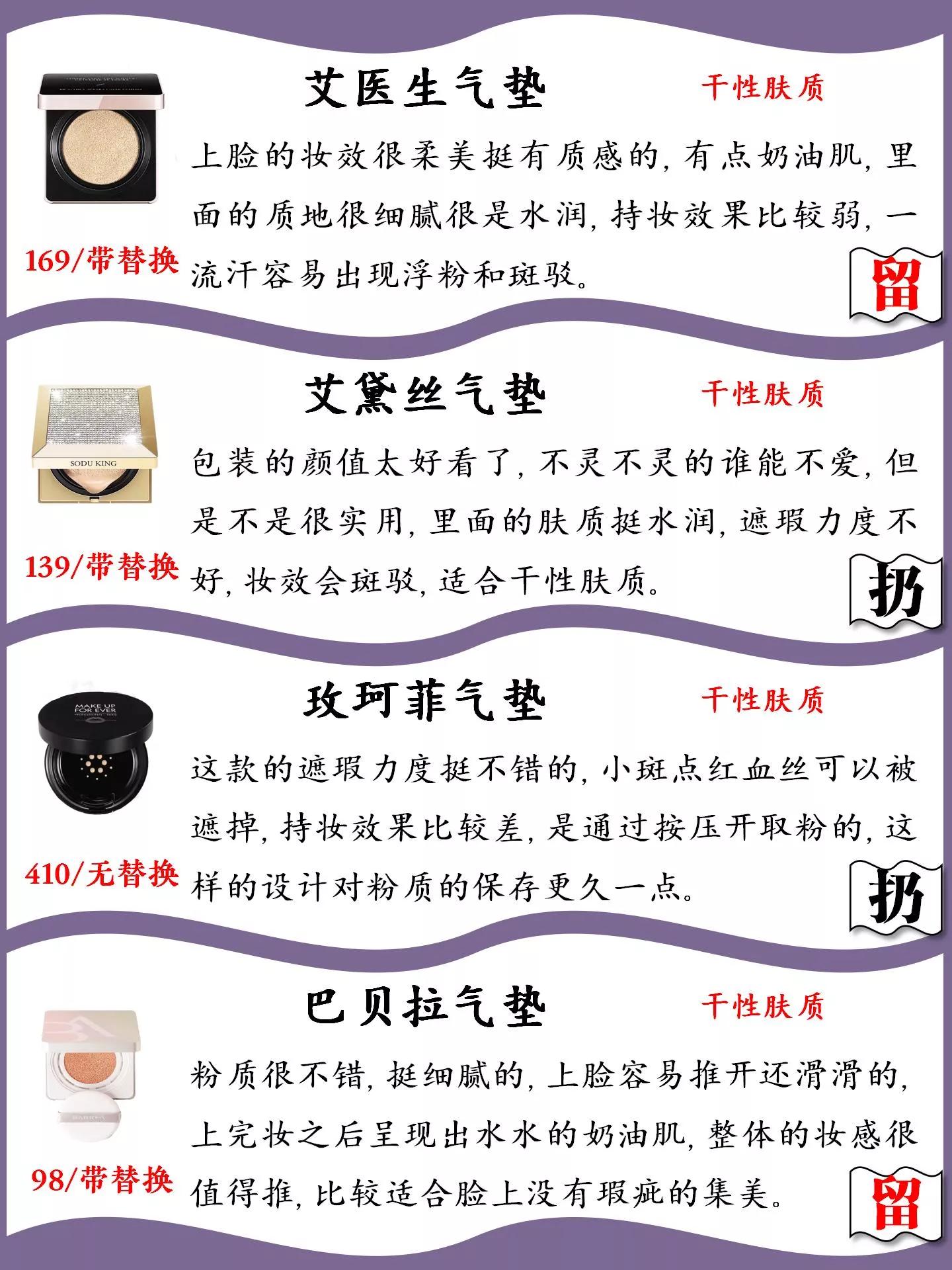 30-40岁平价气垫排行榜前十名,30款热门气垫