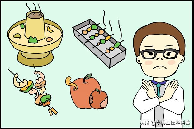 漫画食物中毒,食物中毒应急处理措施漫画