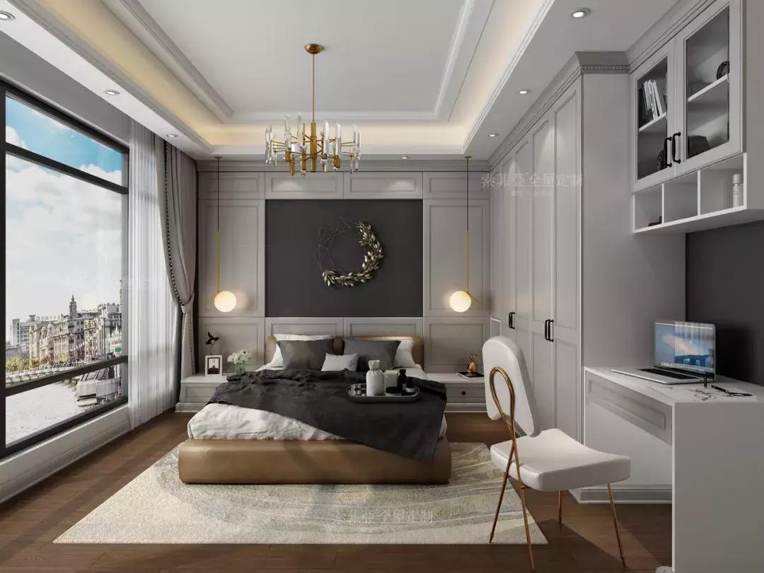 高级感满满的现代简欧风,有质感的装修风格主卧