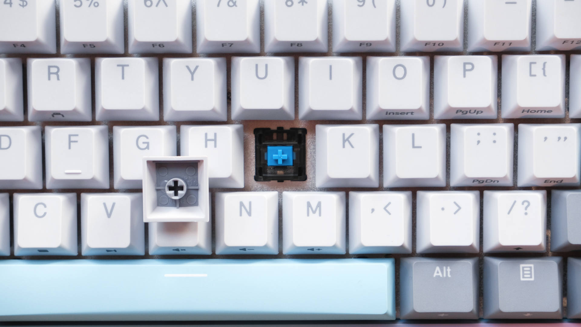 杜伽k310樱桃黑轴键盘测评,杜伽k310w无线银轴机械键盘