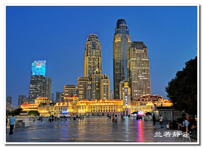 夜幕下的天津海河，美爆了