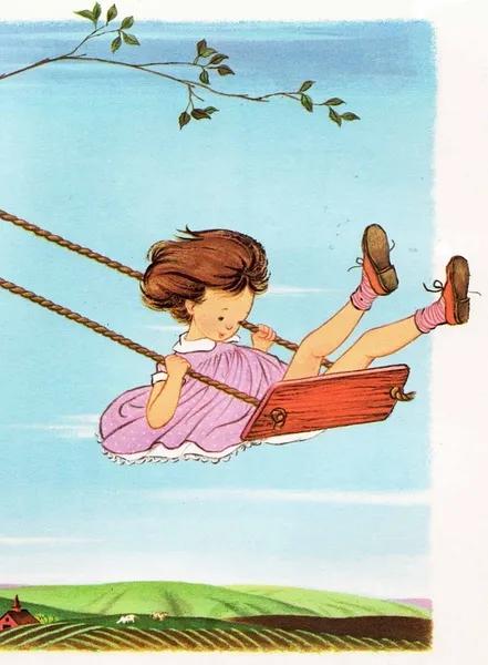 绘画教程|清明节习俗之荡秋千