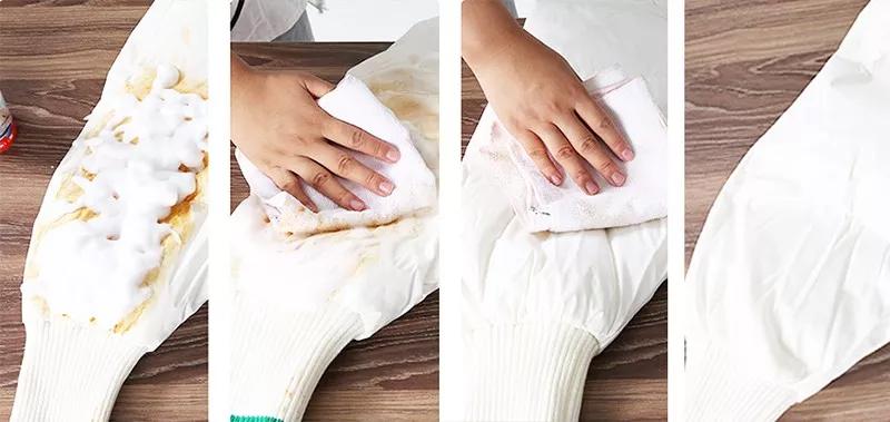 羽绒服脏了不用洗用它一喷就干净,羽绒服清洁污渍黑科技