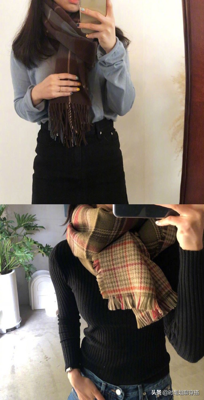 冬季围巾流行9种系法,教你几种围巾的巧妙用法