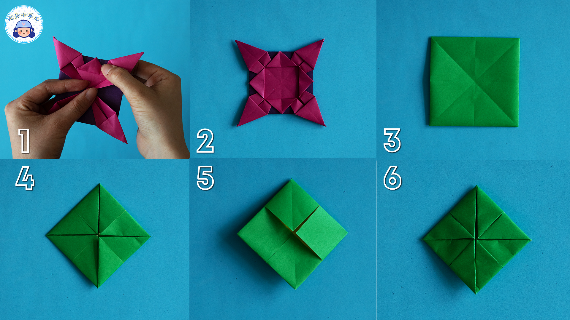 用一张纸折陀螺简单又漂亮,折纸陀螺一张纸就能搞定