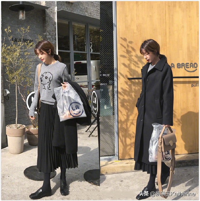 韩系穿搭极简风时尚百搭,韩系穿搭女春秋搭配高级感
