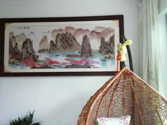 我家的十字绣六尺牡丹,我的十字绣