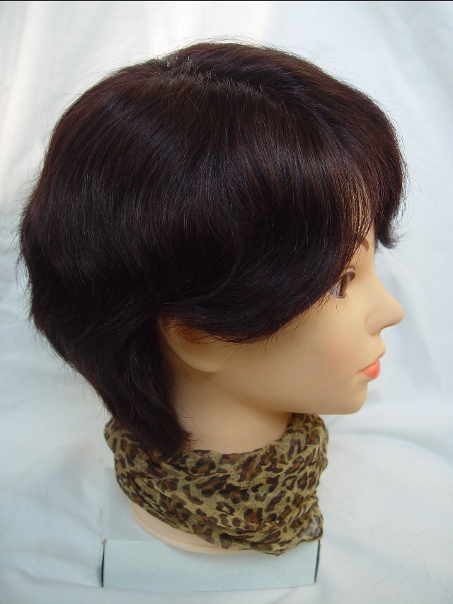 遮盖白发假发真发,遮白发神器假发无刘海