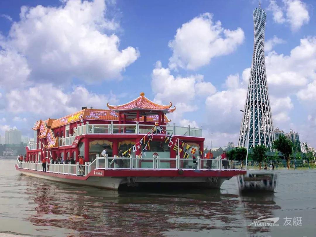 羊城八景之一珠江夜韵,广州珠江夜游美景视频