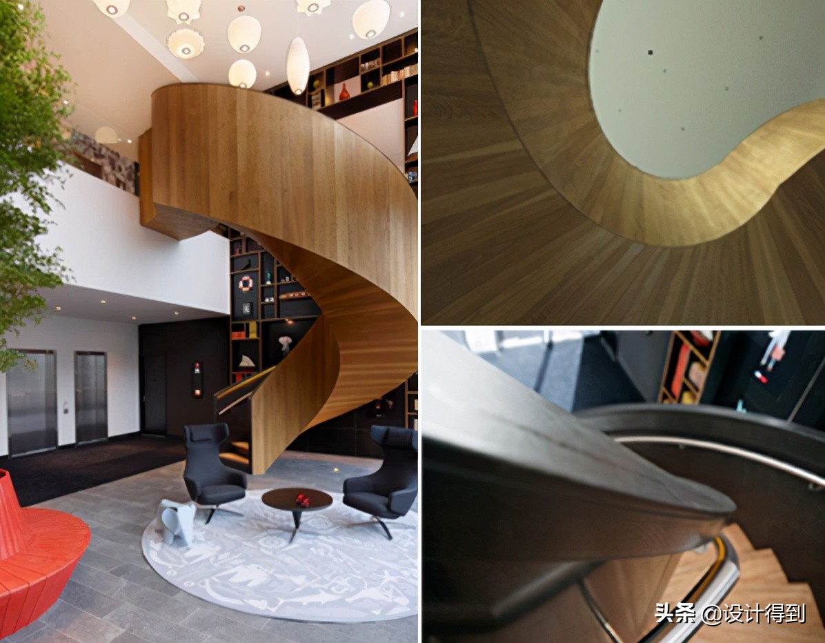 5米高40平米公寓旋转楼梯设计,旋转楼梯转角处的孔洞怎么设计